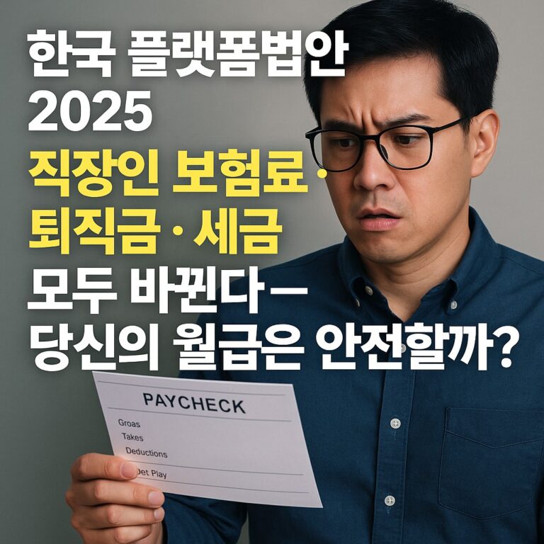 한국 플랫폼법안 2025 직장인 영향